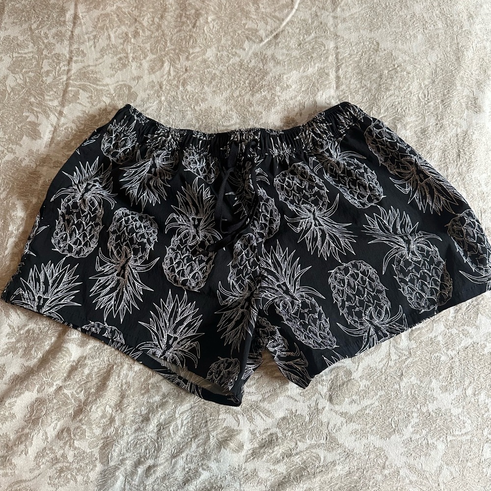 Lauren James Black and Gray Athletic Shorts